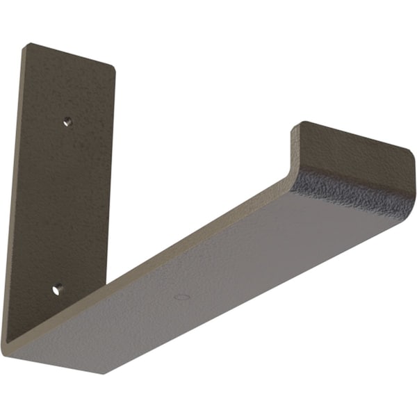 Ekena Millwork Steel Hanging Shelf Bracket, Hammered Dark Bronze 2"W x 10"D x 6 1/2"H BKTM02X10X06HSHDB - main
